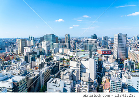 [Kanagawa Prefecture] The cityscape around Kawasaki Station as seen from the observation deck of Kawasaki City Hall. 138413255