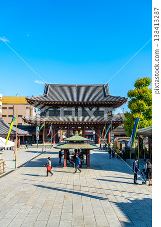 [Kanagawa Prefecture] Kawasaki Daishi under a refreshing blue sky 138413287