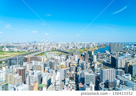 【神奈川縣】從川崎市政府展望台上看到的川崎站週邊城市景觀。 138413352