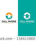 Minimalist mobile phone logo with clean design suitable for modern digital businesses. 138413860