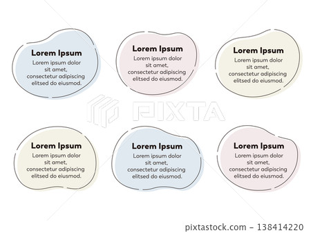 A set of icons and frames with soft curves, featuring a colored background and border. A set of icons and frames with soft curves, featuring a colored background and border. 138414220