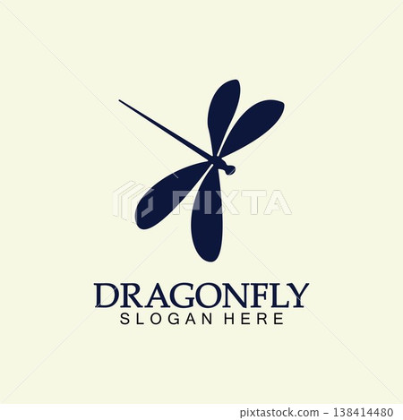 Dragonfly Logo Vector icon illustration design template Dragonfly Logo Vector icon illustration design template 138414480