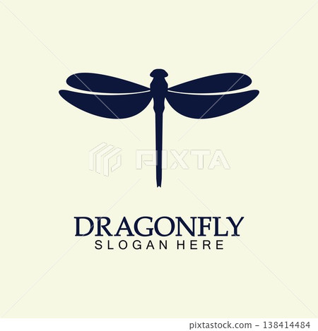 Dragonfly Logo Vector icon illustration design template Dragonfly Logo Vector icon illustration design template 138414484