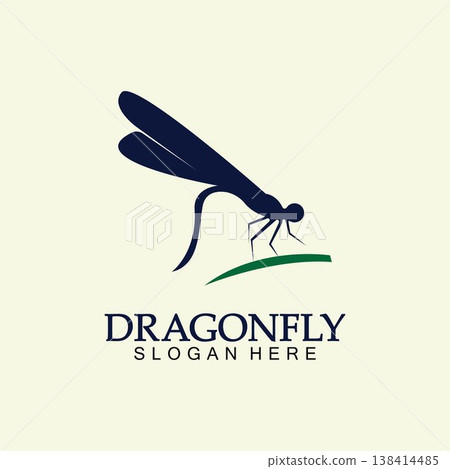 Dragonfly Logo Vector icon illustration design template Dragonfly Logo Vector icon illustration design template 138414485