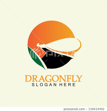 Dragonfly Logo Vector icon illustration design template Dragonfly Logo Vector icon illustration design template 138414492