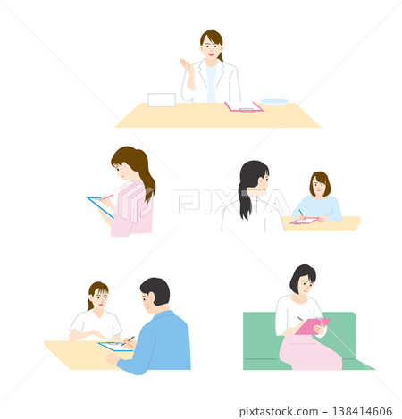 Medical and Nursing Icon Set (Hospitalization, Examination, Prevention, Nursing Icon Set (Hospitalization, Examination, Vaccination, Blood Sampling)) Medical and Nursing Icon Set (Hospitalization, Examination, Prevention, Nursing Icon Set (Hospitalization, Examination, Vaccination, Blood Sampling)) 138414606