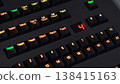 Finger Pressing Arrow to Change Lighting Console Preset in 4K 138415163