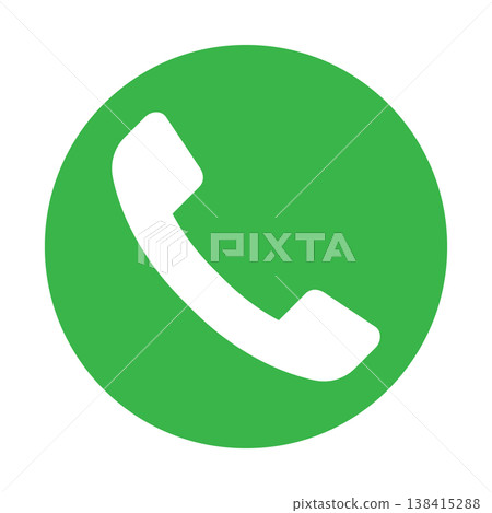 Simple phone icon pictogram vector material 138415288
