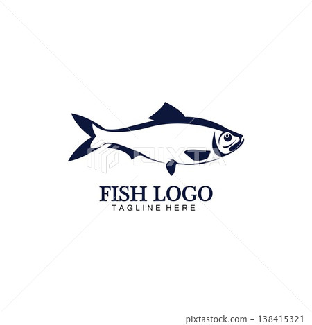Fish abstract icon design logo template,Creative vector symbol of fishing club or online shop. Fish abstract icon design logo template,Creative vector symbol of fishing club or online shop. 138415321