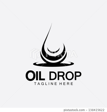 Oil drop logo vector illustration design template,design inspiration vector template for industry company  logo 138415622