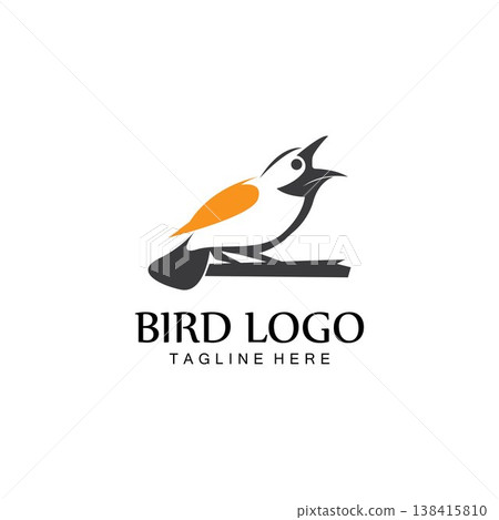bird logo vector icon design template 138415810