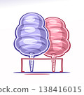 Vector logo for Cotton Candy 138416015