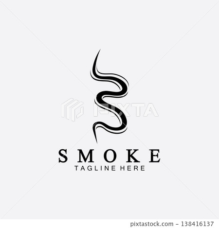 Smoke steam icon logo illustration isolated on white background,Aroma vaporize icons. Smells vector line icon, hot aroma, stink or cooking steam symbols, smelling or vapor Smoke steam icon logo illustration isolated on white background,Aroma vaporize icons. Smells vector line icon, hot aroma, stink or cooking steam symbols, smelling or vapor 138416137