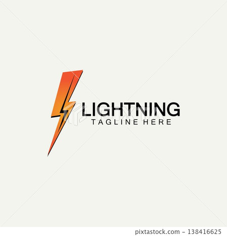 lightning thunder bolt electricity logo design template lightning thunder bolt electricity logo design template 138416625