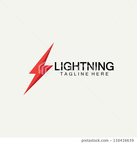 lightning thunder bolt electricity logo design template lightning thunder bolt electricity logo design template 138416639