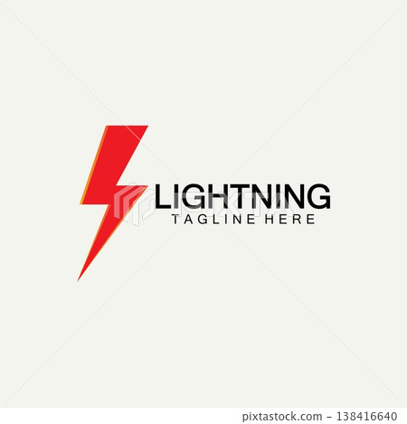 lightning thunder bolt electricity logo design template lightning thunder bolt electricity logo design template 138416640