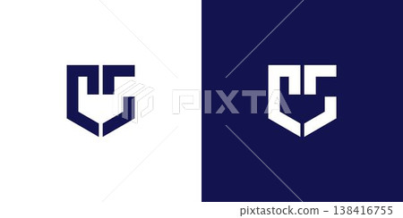 strong and modern letter CS initials logo design strong and modern letter CS initials logo design 138416755