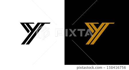 strong and modern letter Y initials logo design strong and modern letter Y initials logo design 138416756