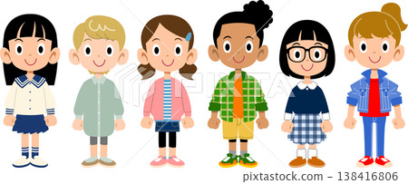 Girls of various races and nationalities Girls of various races and nationalities 138416806