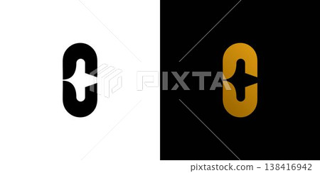 modern and unique letter C initials logo design 138416942