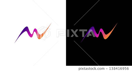 modern and unique M initials logo design modern and unique M initials logo design 138416956