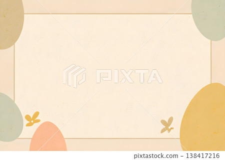 A natural-colored Easter-themed background. A gentle abstract design that evokes the feeling of spring. 138417216