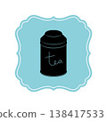 An iconic vintage-style tea canister. 138417533