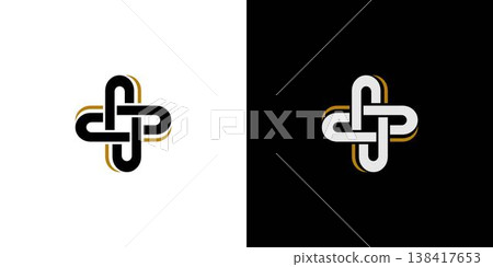 unique and modern cross plus logo design 138417653