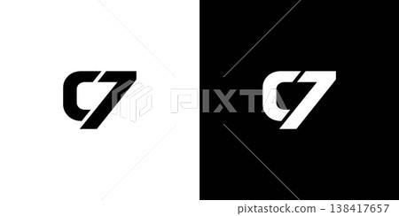 Modern and strong C7 logo design Modern and strong C7 logo design 138417657