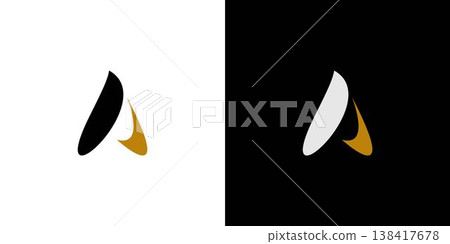 Modern and unique letter A initials logo design Modern and unique letter A initials logo design 138417678