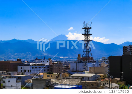 Kofu city seen from Kofu castle 138417930