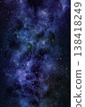 A space of the galaxy ,atmosphere with stars at dark background 138418249