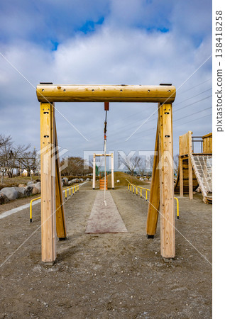 Playground equipment at Tagajo Central Park 138418258