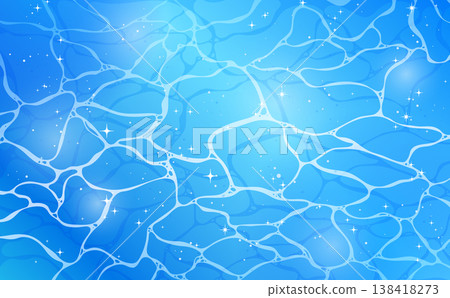 波光粼粼的水面背景(水平) 波光粼粼的水面背景(水平) 138418273