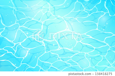 波光粼粼、明亮的水面背景（水平） 138418275