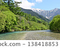 Kamikochi, fresh green 138418853