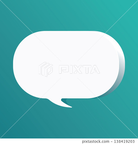 Speech bubble blank frame, text quote box, message Speech bubble blank frame, text quote box, message 138419203