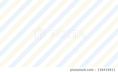 Yellow and blue diagonal stripe (bias) pattern background material Yellow and blue diagonal stripe (bias) pattern background material 138419411