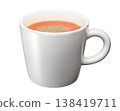 Tomato soup poured into a mug 138419711