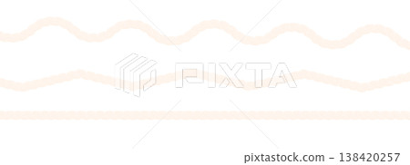 Rope brush simple decorative rope for frames and borders. Marine rope texture. Thick cord or wire element set. Rope brush simple decorative rope for frames and borders. Marine rope texture. Thick cord or wire element set. 138420257