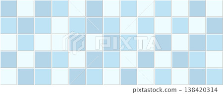 Blue bottom pool tile, mosaic square background. Ceramic tile. Wall bricks abstract texture. Floor bathroom light blue pastel color. mosaic tile floor of swimming pool. Blue bottom pool tile, mosaic square background. Ceramic tile. Wall bricks abstract texture. Floor bathroom light blue pastel color. mosaic tile floor of swimming pool. 138420314