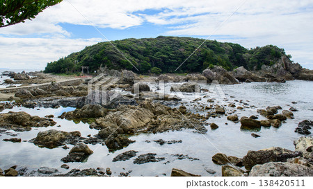 和歌山縣江須崎島及岩石海岸 和歌山縣江須崎島及岩石海岸 138420511