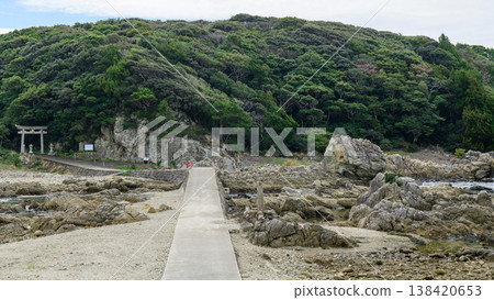 和歌山縣江須崎島及岩石海岸 138420653