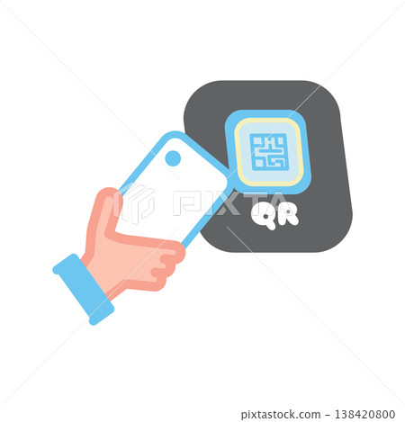 圖示說明如何使用智慧型手機的二維碼通過檢票閘機。 圖示說明如何使用智慧型手機的二維碼通過檢票閘機。 138420800