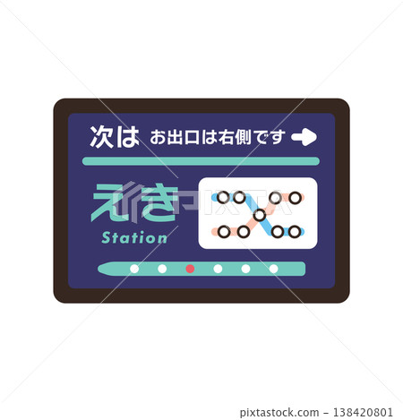 火車車廂內的液晶顯示器示意圖。 138420801