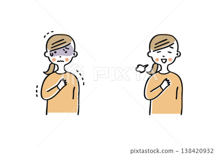 一名女子手摀著胸口,全身顫抖;另一名女子則如釋重負。 一名女子手摀著胸口,全身顫抖;另一名女子則如釋重負。 138420932