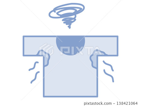 T-shirt sweat stains and odor problems - underarm sweat and bad odors in summer clothing - icons for laundry and deodorant solutions. T-shirt sweat stains and odor problems - underarm sweat and bad odors in summer clothing - icons for laundry and deodorant solutions. 138421064