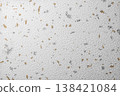Washi paper background texture with scattered gold and silver foil 138421084