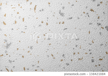 Washi paper background texture with scattered gold and silver foil Washi paper background texture with scattered gold and silver foil 138421084