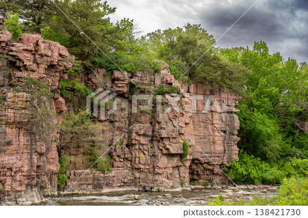 Split Rock Creek and rock outcropping at Palisades State Park, South Dakota Split Rock Creek and rock outcropping at Palisades State Park, South Dakota 138421730